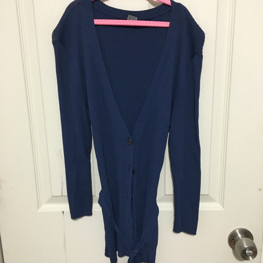 Blue cardigan New York and Comp small